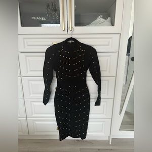 Studded midi dress
